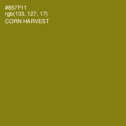 #857F11 - Corn Harvest Color Image